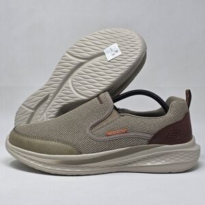 Skechers Loafer Shoes Men Size 10 Khaki Brown Relaxed Fit Slade Lucan 210808 New